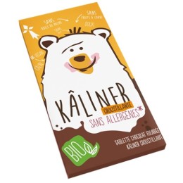 Un Monde Vegan vous propose : Chocolat fourrée Kâliner croustillante 100g - bio