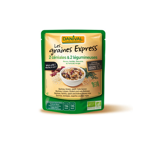 Végami vous propose : Graines express - 2 cereales et 2 legumineuses 250