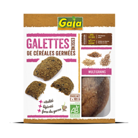 Végami vous propose : Galettes de céréales germées multigrains 200g - bio