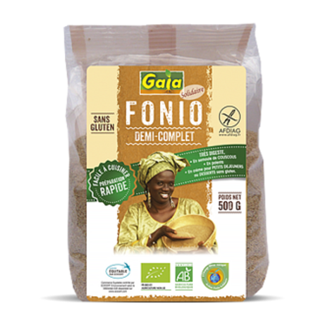 Végami vous propose : Fonio 1/2 complet 500g - bio