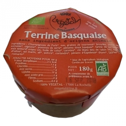Un Monde Vegan vous propose : Terrine basquaise 180g - bio